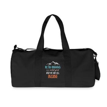 Ultra Running is a Mental Sport & We're All Insane - Recycled Canvas Sports Bag by Stanley/Stella - black - Front