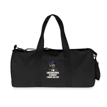 Engineer Student - Recycled Canvas Sports Bag by Stanley/Stella - black - Front