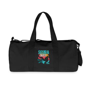 Plongée Scuba Plongée - Sac de sport en toile recyclée Stanley/Stella - noir - Devant