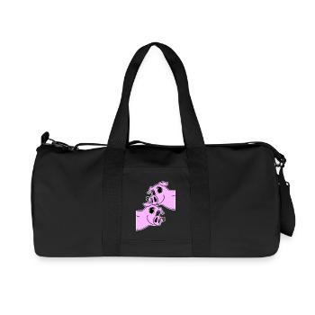Cochons Cochons - Sac de sport en toile recyclée Stanley/Stella - noir - Devant