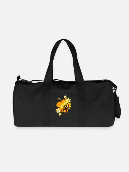 TERIKI (Moko rouge) - Sac de sport en toile recyclée Stanley/Stella - noir