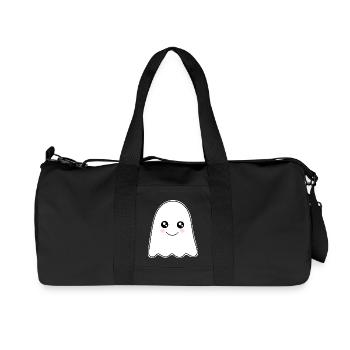 Kawaii Ghost Ghosts Halloween Halloween Costume - Recycled Canvas Sports Bag by Stanley/Stella - black - Front