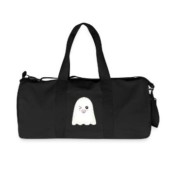 Kawaii Ghost Ghosts Halloween Halloween Costume - Recycled Canvas Sports Bag by Stanley/Stella - black - Front