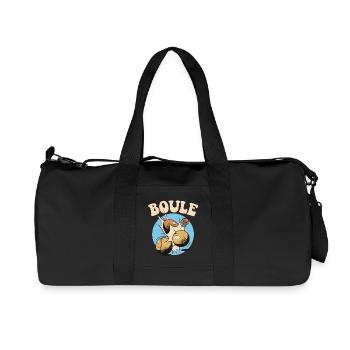 Boules player Boules ball for Bouler Petanque Boule - Recycled Canvas Sports Bag by Stanley/Stella - black - Front