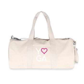 Joga - Recycelte Canvas-Sporttasche von Stanley/Stella - Naturweiß - Vorne