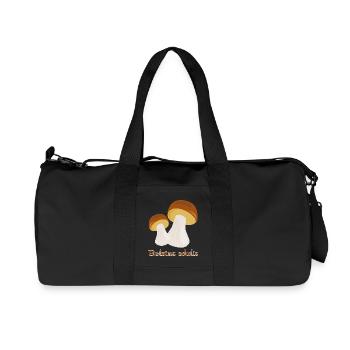 Autumn Mushrooms - Recycled Canvas Sports Bag by Stanley/Stella - black - Front