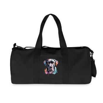 Great Dane Great Dane Dog Cool Large - Recycled Canvas Sports Bag by Stanley/Stella - black - Front