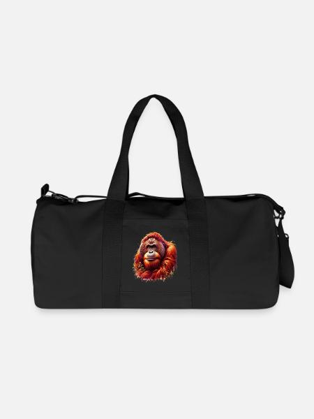 Orang-Utan Orang-Utan - Recycelte Canvas-Sporttasche von Stanley/Stella - Schwarz