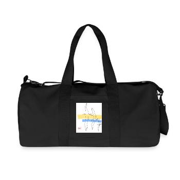 Free Birds - Recycelte Canvas-Sporttasche von Stanley/Stella - Schwarz - Vorne