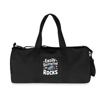 Expert in Geology Rock Geologist - Recycled Canvas Sports Bag by Stanley/Stella - black - Front