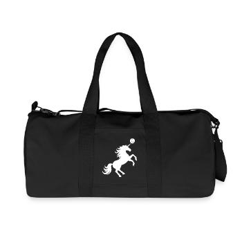 Licorne Joueur De Tennis Balle De Tennis Silhouette - Sac de sport en toile recyclée Stanley/Stella - noir - Devant