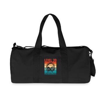 30e anniversaire Hommes Gamer Niveau 30 Débloqué - Sac de sport en toile recyclée Stanley/Stella - noir - Devant