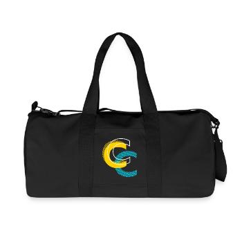Anfangsbuchstabe C - Recycelte Canvas-Sporttasche von Stanley/Stella - Schwarz - Vorne