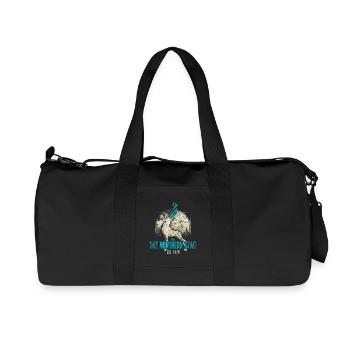 Northern Stag Vintage Logo Est 1973 - Recycled Canvas Sports Bag by Stanley/Stella - black - Front