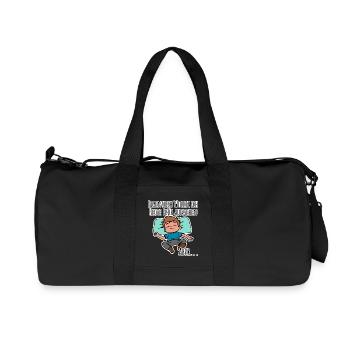 Morning grouch? Get up early or laze around? - Recycled Canvas Sports Bag by Stanley/Stella - black - Front