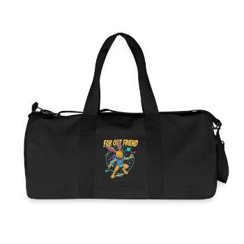 Far Out Bunny Weltraum - Recycelte Canvas-Sporttasche von Stanley/Stella - Schwarz - Vorne