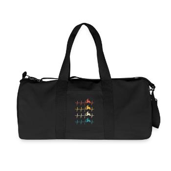Quad Heartbeat Rétro 4x4 ATV Quad Biker - Sac de sport en toile recyclée Stanley/Stella - noir - Devant