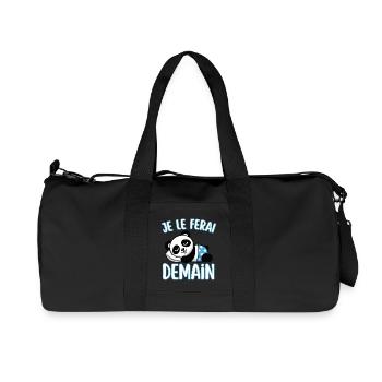 Funny T-Shirt "Je Le Do" Tomorrow - Funny Phrase - Sac de sport en toile recyclée Stanley/Stella - noir - Devant