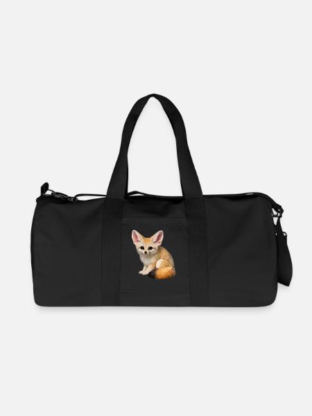 Fennec-Wüstenfuchs - Recycelte Canvas-Sporttasche von Stanley/Stella - Schwarz