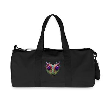 Mystic Toad/Frog/Gecko/Lizzard/Alien - Recycelte Canvas-Sporttasche von Stanley/Stella - Schwarz - Vorne