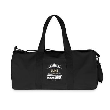 Its A Luke Thing You Wouldnt Understand Funny Name - Recycled Canvas Sports Bag by Stanley/Stella - black - Front