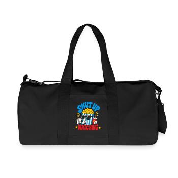 Tais-toi, je regarde des films - Sac de sport en toile recyclée Stanley/Stella - noir - Devant