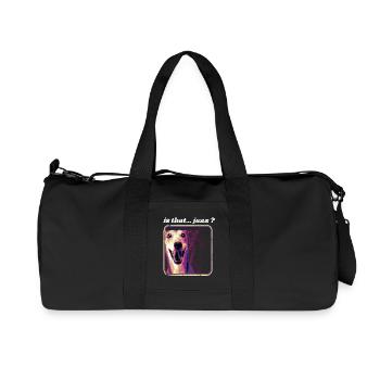 C'est du Jazz? Humour chien Jazz, concert musicien - Sac de sport en toile recyclée Stanley/Stella - noir - Devant