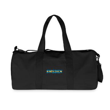 SWEDEN - Sac de sport en toile recyclée Stanley/Stella - noir - Devant