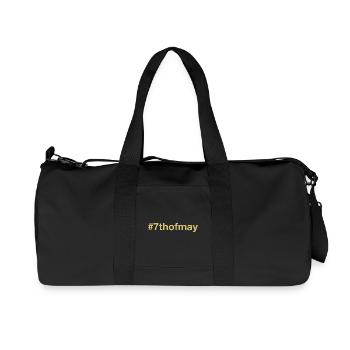 born on May 7 Birthday birthday - Recycled Canvas Sports Bag by Stanley/Stella - black - Front