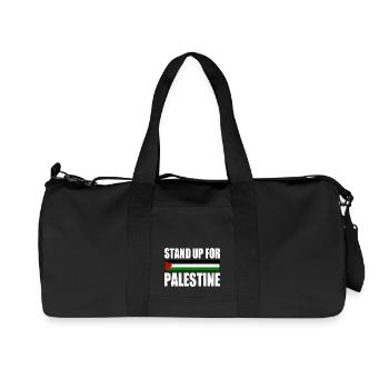 stand up for palestine - Sac de sport en toile recyclée Stanley/Stella - noir - Devant