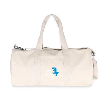 if you're happy and you know it... - Sac de sport en toile recyclée Stanley/Stella - blanc naturel - Devant