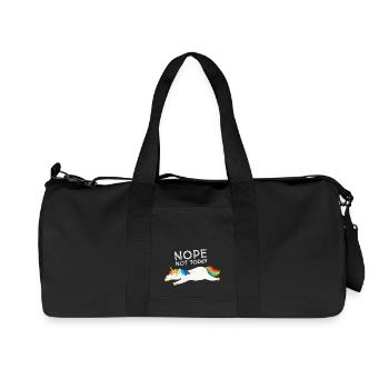 Nope. Not Today - Cute Unicorn - Recycelte Canvas-Sporttasche von Stanley/Stella - Schwarz - Vorne