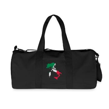Carte Italie - Sac de sport en toile recyclée Stanley/Stella - noir - Devant