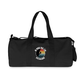 j'peux pas j'ai escalade - Sac de sport en toile recyclée Stanley/Stella - noir - Devant