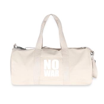No war - Recycelte Canvas-Sporttasche von Stanley/Stella - Naturweiß - Vorne