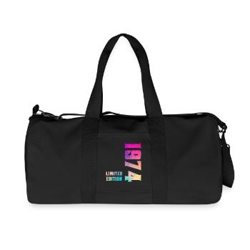 1974 Limited Edition 50th Birthday Gift Retro - Recycled Canvas Sports Bag by Stanley/Stella - black - Front