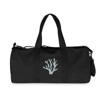 Azure Coral Silhouette - Recycled Canvas Sports Bag by Stanley/Stella - black - Front