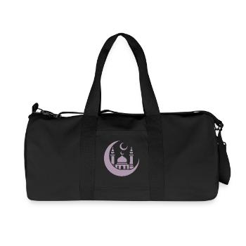 Moschee Silhouette mit Halbmond: Islamische Kunst - Recycelte Canvas-Sporttasche von Stanley/Stella - Schwarz - Vorne
