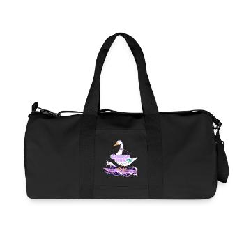 Oie de surf avec masque et badge du club - Sac de sport en toile recyclée Stanley/Stella - noir - Devant