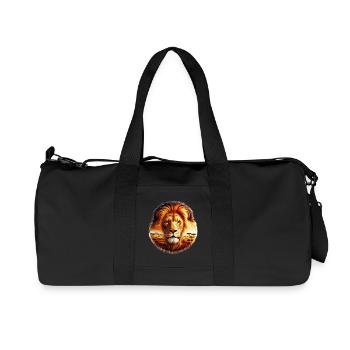 Löwe - Recycelte Canvas-Sporttasche von Stanley/Stella - Schwarz - Vorne