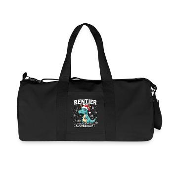 Dino Rentier war ausverkauft - Recycelte Canvas-Sporttasche von Stanley/Stella - Schwarz - Vorne