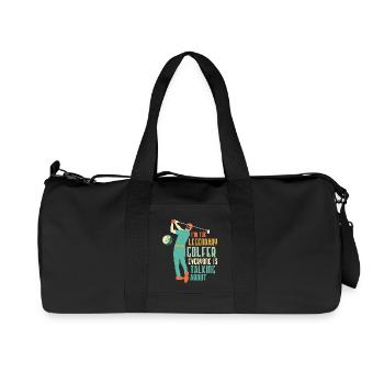 Je suis le golfeur légendaire dont tout le monde parle - Sac de sport en toile recyclée Stanley/Stella - noir - Devant