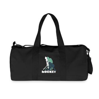 Hockey Hockey-fille Hockey sur gazon Club de hockey - Sac de sport en toile recyclée Stanley/Stella - noir - Devant