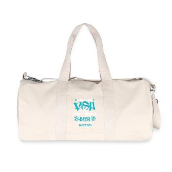 Fishing And Beer - Recycled Canvas Sports Bag by Stanley/Stella - natural - Front