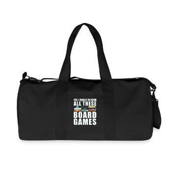 Jeux de société Drôle de dicton - Sac de sport en toile recyclée Stanley/Stella - noir - Devant