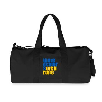 Couleurs unies de l’Europe - Sac de sport en toile recyclée Stanley/Stella - noir - Devant