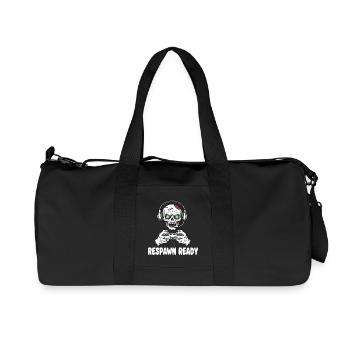 Respawn Ready Zombie Skull Gaming - Sac de sport en toile recyclée Stanley/Stella - noir - Devant