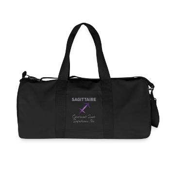 Sagittaire  - Sac de sport en toile recyclée Stanley/Stella - noir - Devant