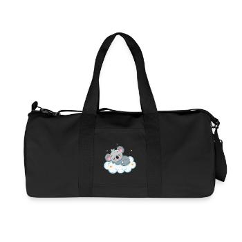 Traumhafter Koala auf Sternenwolke - Recycelte Canvas-Sporttasche von Stanley/Stella - Schwarz - Vorne
