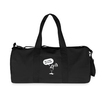 Sois une voix, pas un écho - Sac de sport en toile recyclée Stanley/Stella - noir - Devant